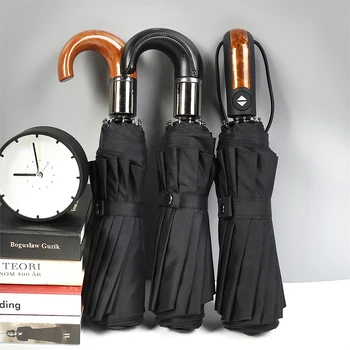 

Wind Resistant Automatic Compact Umbrella Rain Women Men Parasol Windproof Big Travel Auto Folding Umbrellas Male Umbrella Men