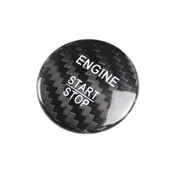 

Car Engine Button cover Carbon Fiber Interior Replacement Accessory 1pc 30mm