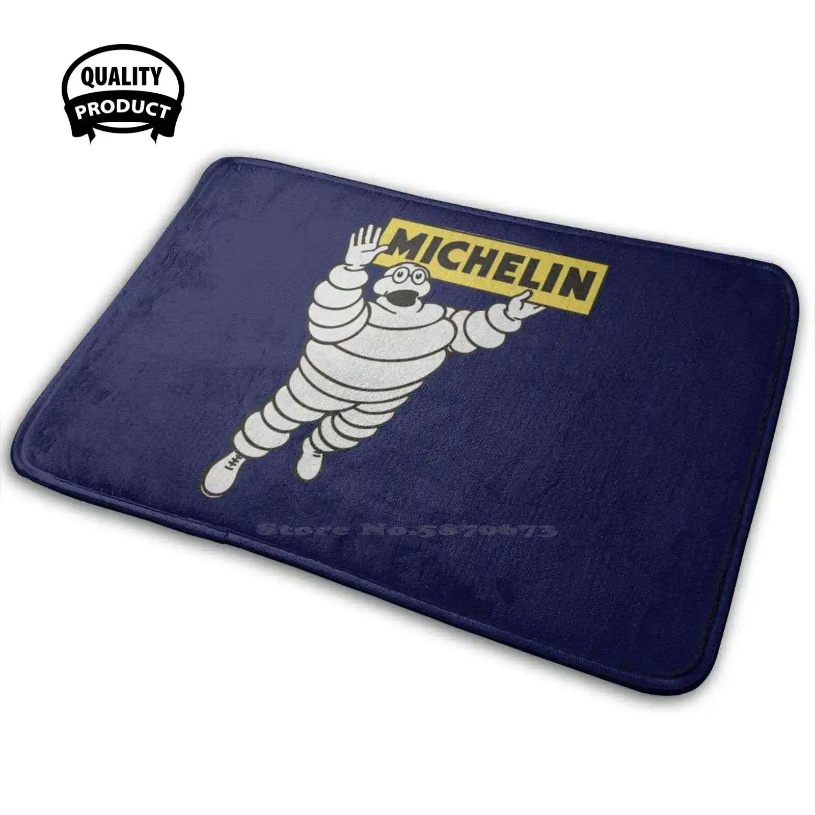 -Vintage Bibendum Adt 3D Morbido Tappetino Antiscivolo Tappeto Cuscino Uomo Bibendum Vintage Motoring Advertt Vintage Advertt Car Art