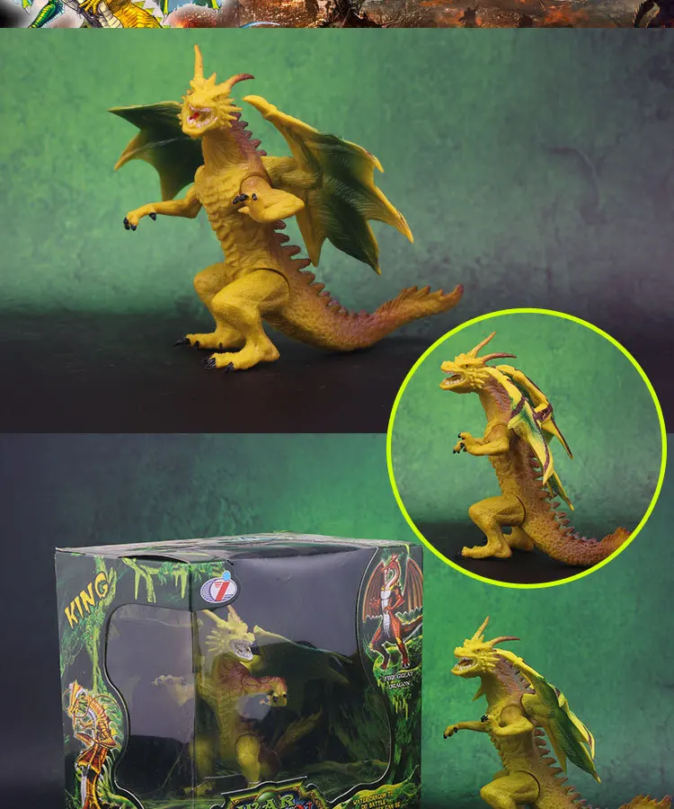 World of Warcraft Model Dragon Dinosaur 4D Assembled Dragon Transformation Large Size Dragon Static Animal Model