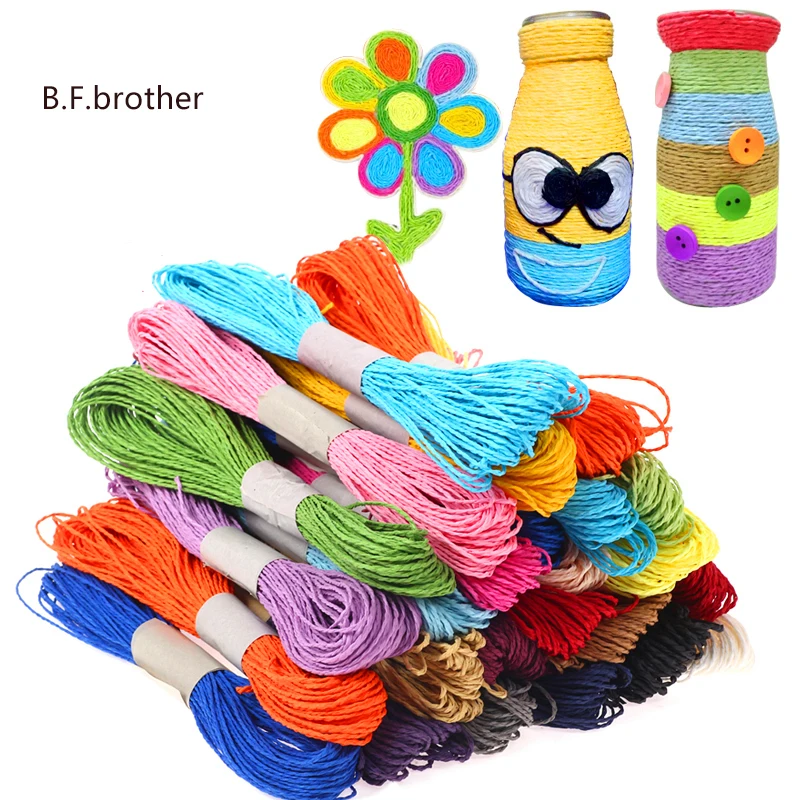 B. F. brother цветная бумажная веревка для ручная работа, сделай сам, ремесло, коробка для свадебных конфет, торта, печенья, упаковки, украшения для скрапбукинга