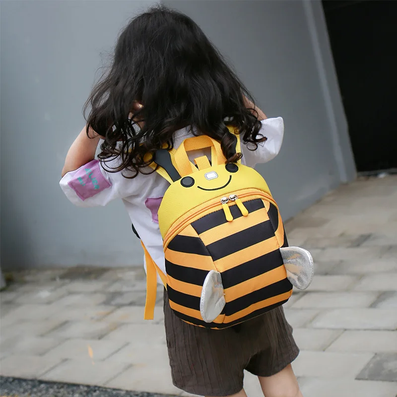 

Children Anti Lost Backpack 1-3 Years Old Cartoon Cute Kindergarten Primary Class Cool School Bag Men And Women Children Backpac