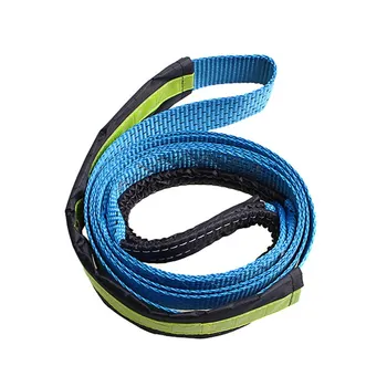 

5cm*3.0m 17637lb Synthetic Winch Line Cable Rope W/ Sheath ATV UTV Blue Cable With U-shaped Hook U-shaped Hook