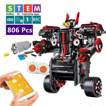 

Classic RC Robot Building Blocks Technic Remote Control Car Intelligent Robots Creator Bricks Children Toys for christmas gift