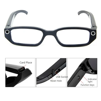 

2020 Intelligent video driving record smart glasses, outdoor sports men and women universal smart camera glasses