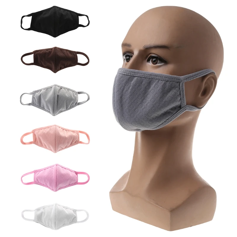 Мода унисекс Здоровье Велоспорт Анти-пыль хлопок рот маска для лица защиты моющиеся H55D