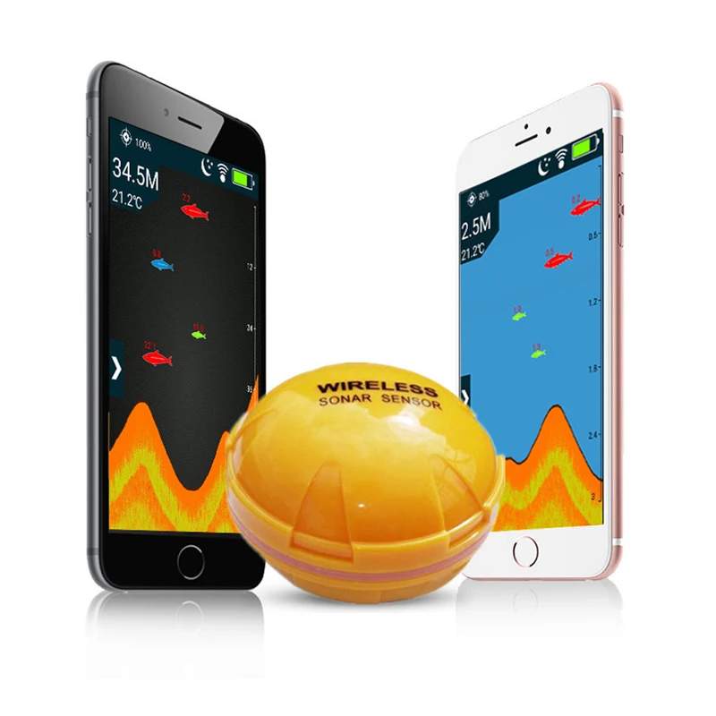 

New Wireless Bluetooth Smart Fish Finder Sounder Sonar Fishfinder Sea Fish Detect