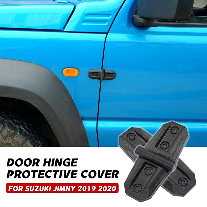For Suzuki Jimny 2019 2020 Car Door limiting Cover Protection Trim Decor Black
