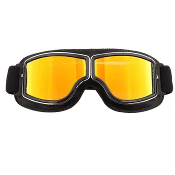 

Motorcycle Goggles Off-Road Riding Glasses Retro Leather Glasses Anti-Sand Personality Glasses Anti-Fall