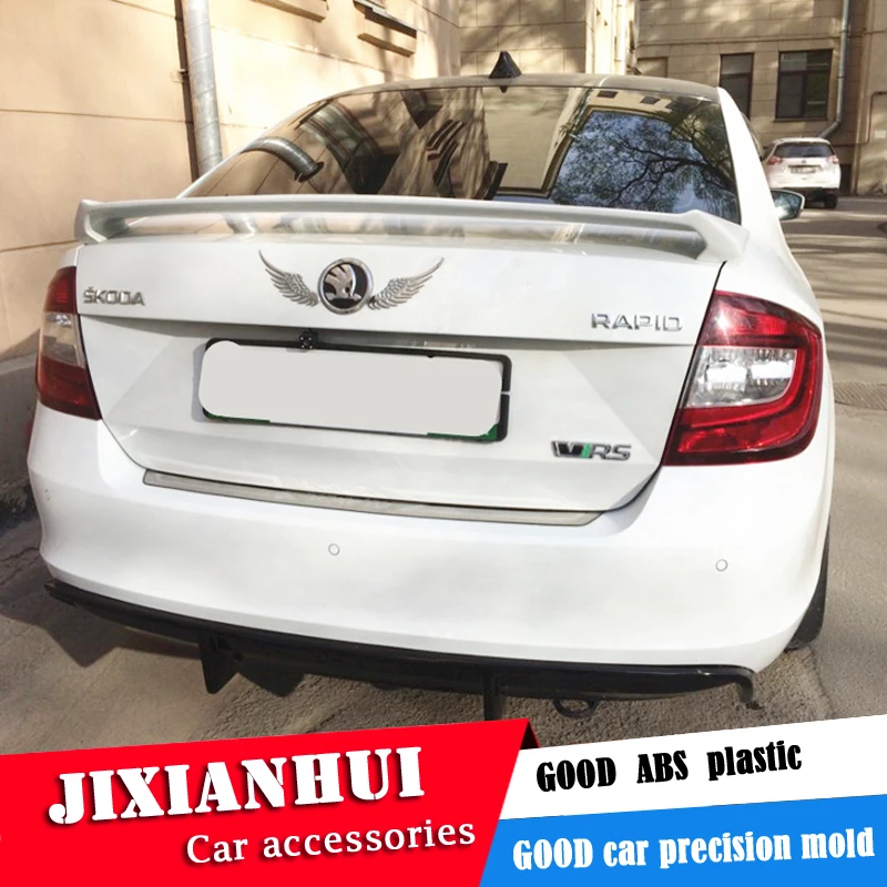 Aerofólio traseiro para carro, spoiler traseiro para skoda rapid 2008 a