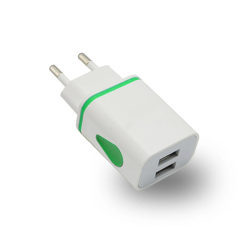 Капли воды светодиодные Двойной Два usb-порта США ЕС Plug AC домашнее настенное зарядное устройство быстрый адаптер для зарядки для iPhone samsung LG