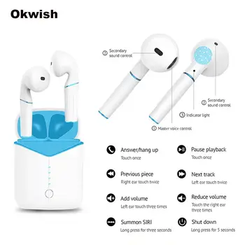 

Bluetooth headphones 5.0 TWS mini wireless headphones P20 stereo deep bass headset with charger Portable PK i10 i12 i20