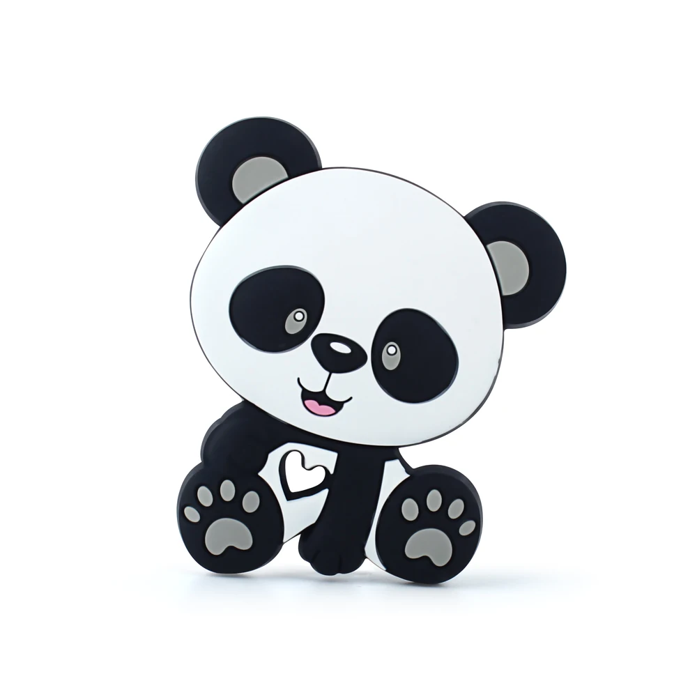 Keep& grow Panda Силиконовые Прорезыватели для зубов, пищевое животное, подарок для прорезывания зубов, жевательные игрушки для малышей, аксессуары для грызунов