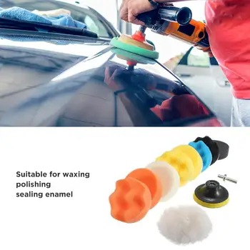

Car Sponge Polishing Buffing Pad Set Thread 3 Inch/5 Inch Auto Car Polishing Pad Kit For Car Polisher Drill Adaptor