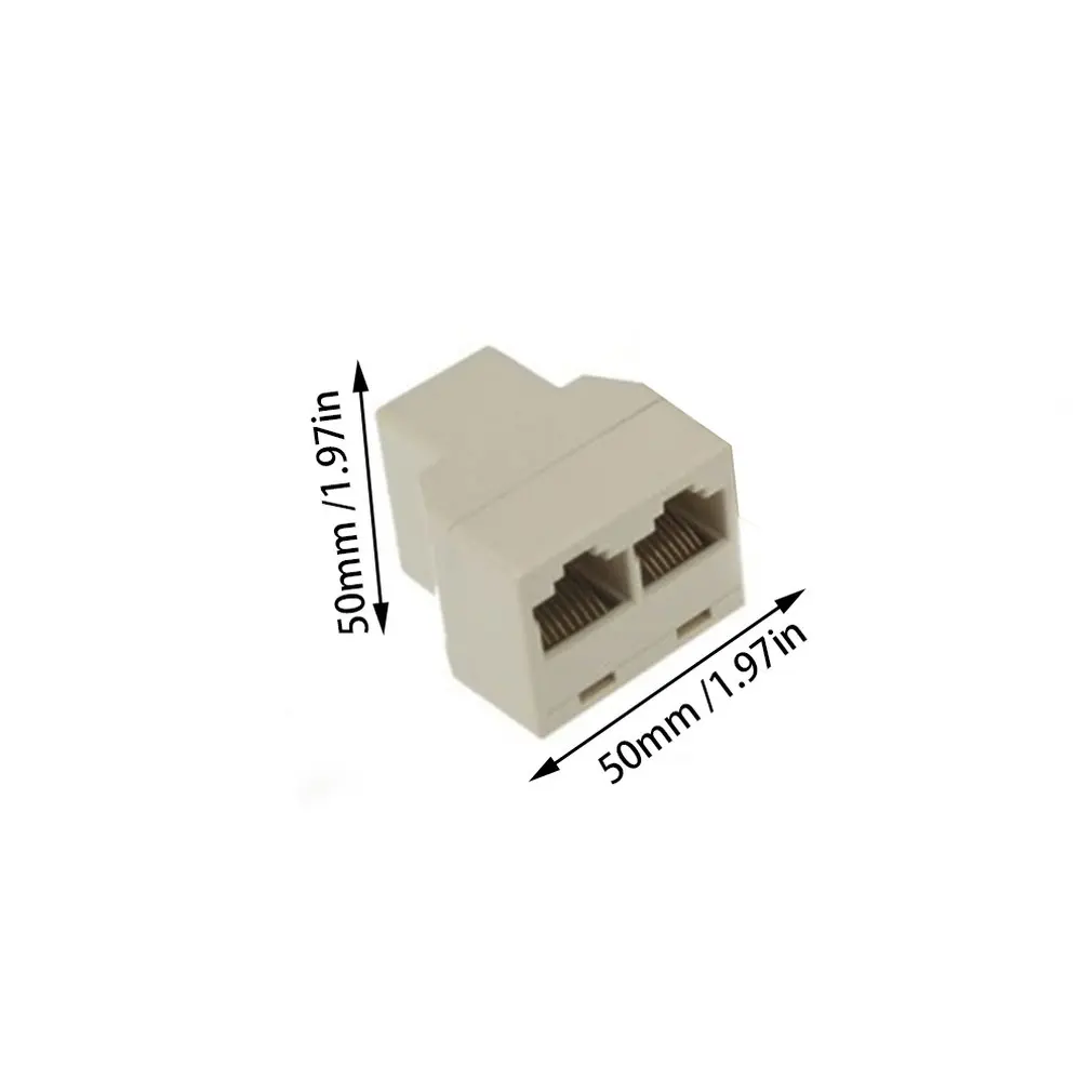 5 шт./компл. Ethernet RJ45 1 Женский до 2 сетевой LAN разветвитель адаптер разъем|Сетевые