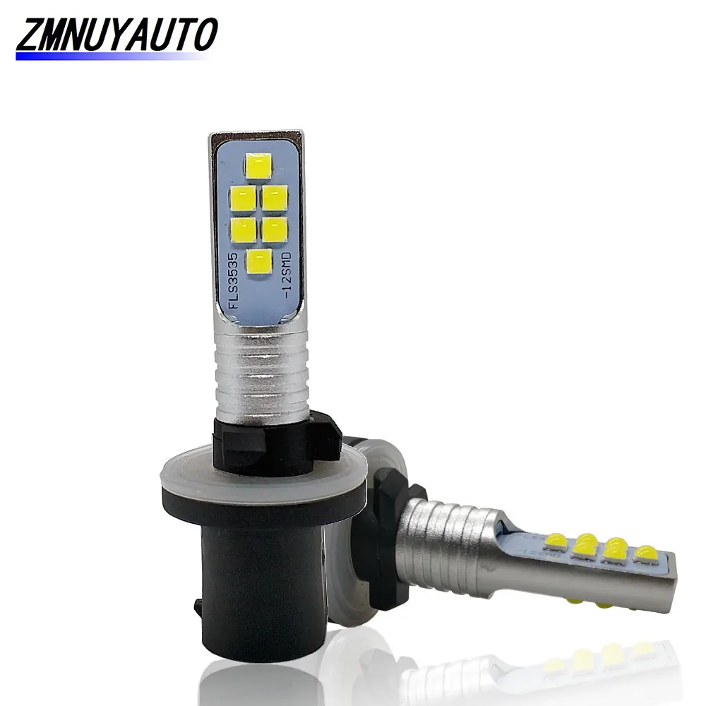 

2PCS H27 880 Led H27W H27W/1 12SMD 3535 1400LM 6000K White Car Fog Light Driving Day Running Lamp Auto 12V - 24V