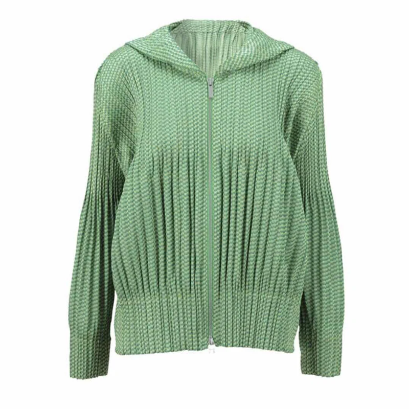 Changpleat Осенняя Новая женская куртка с капюшоном и принтом Miyak плиссированная модная Свободная Женская куртка с длинным рукавом большого размера