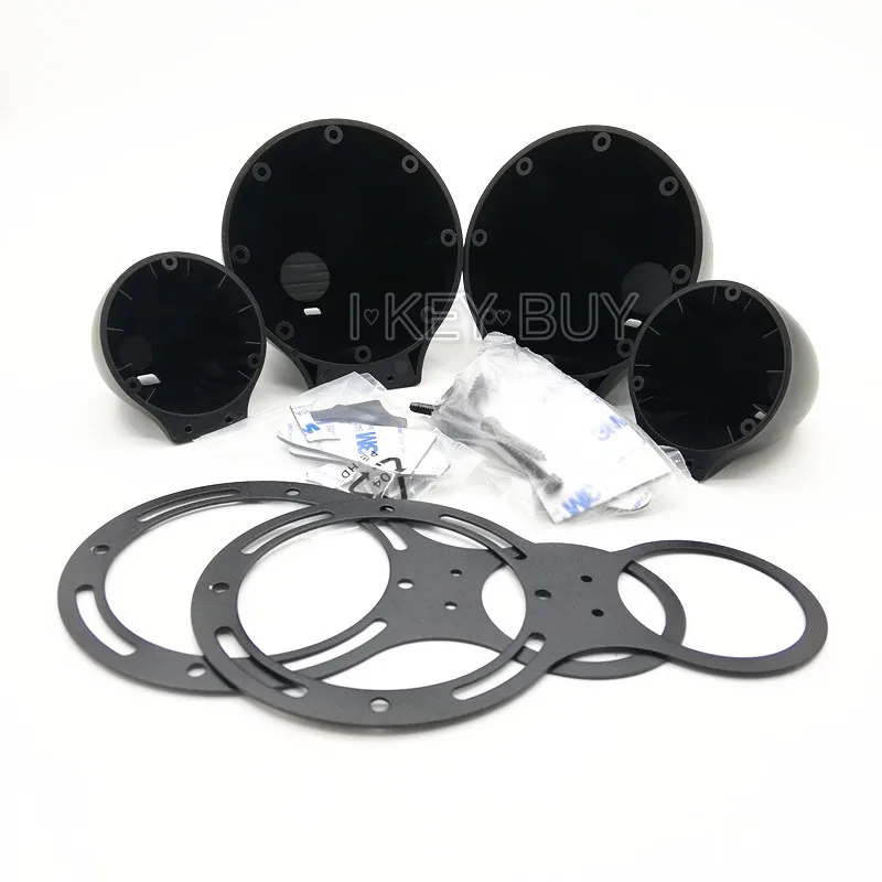 4 pcs/Lot 3.5 Inch Mid-range Speaker Base Car Horn Modified Two-way Bracket Treble Auto Tweeter Box Bracket Shell Gasket