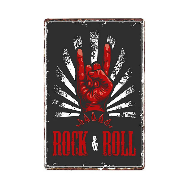 Metallica Rock винтажные металлические знаки налет рокстар плакат ретро Оловянная пластина, Бар Декорации Декор для дома 20x30 см - Цвет: 981806