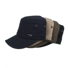 Винтажные с металлической пряжкой плоские военные шапки Мужские есть три отверстия для вентиляции кадетский патруль Буш Шляпа Унисекс уличная Кепка JM02