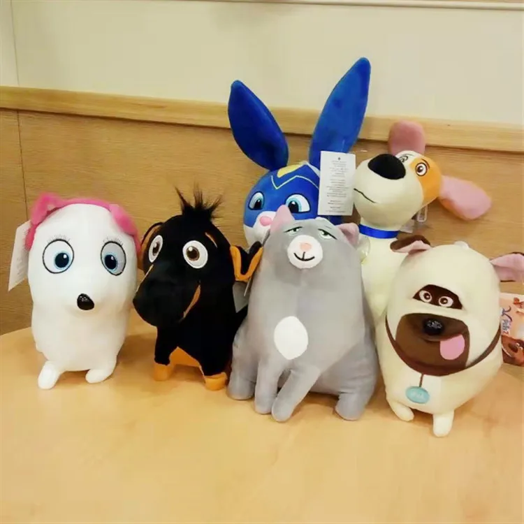 

20cm Pets Secret Life Stuffed Doll SnowBall bunny Max Dog Chloe Cat Gidget Plush Anime Figure Doll Decor Christmas gift