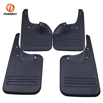

POSSBAY 4Pcs/Set Car Mud Flap Flaps Splash Guards Mudguard Black Mudflaps Fenders Car Exterior Parts for Toyota Hilux Vigo 06-14