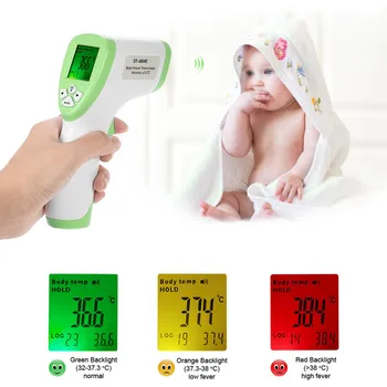

Digital Thermometer Ir Infrared Thermometer Non-contact Forehead Body Surface Temperature Instruments Baby Thermometer