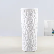 Креативный геометрический оригами пластиковая ваза белый керамический цветочный горшок искусственный цветочный орнамент Контейнер для дома вечерние украшения