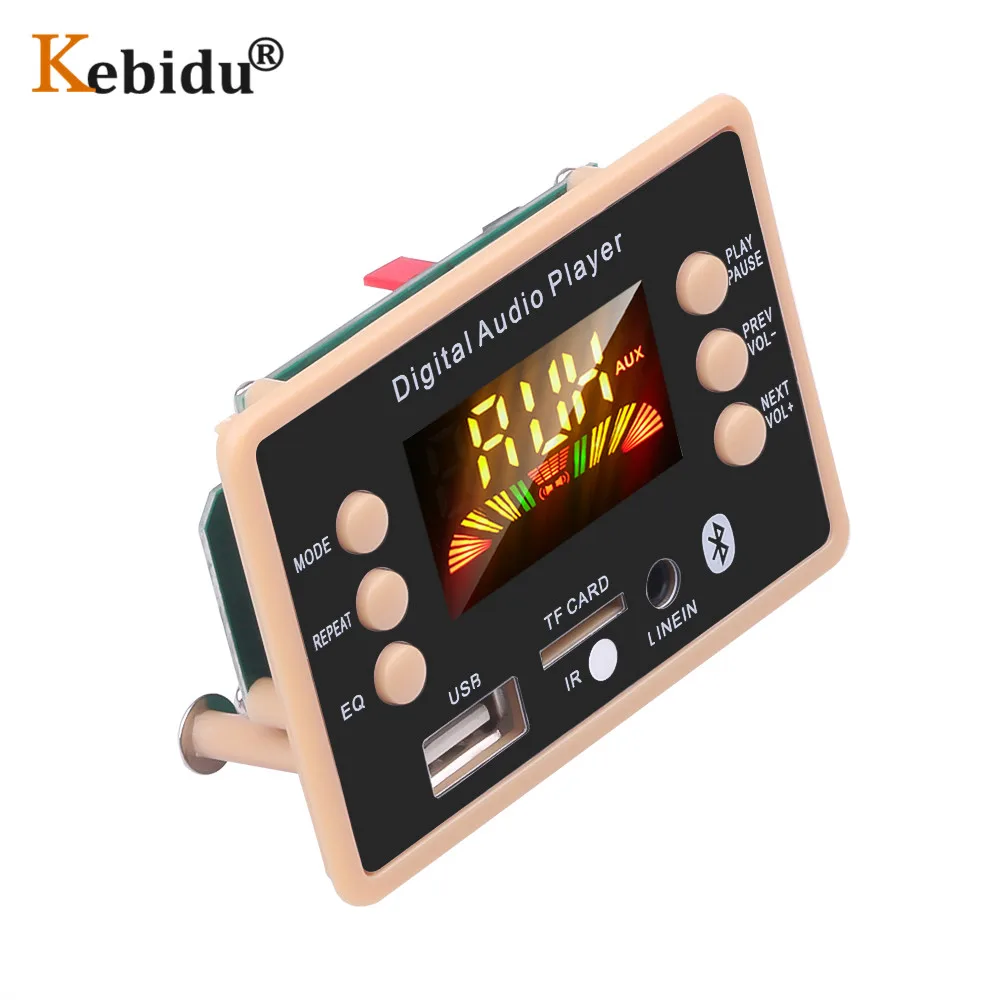 Беспроводной MP3 декодер Kebidu 5 в 12 В Bluetooth 0 плата модуль чипсет AC6926 fm радио FLAC WMA WAV