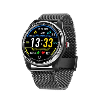 

Metal Belt MX9 Smart Watch IP68 Waterproof Sports ECG PPG Heart Rate Blood Pressure Monitoring smartwatch Bracelet