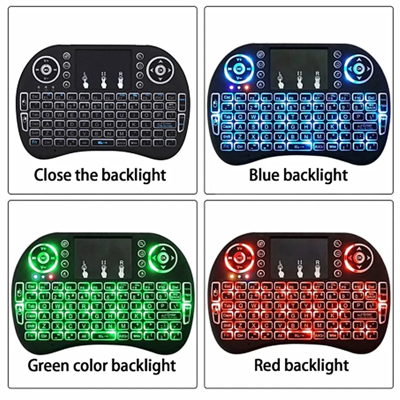I8 Клавиатура 2 4 ГГц Sans Fil i8 Clavier Touchpad Fly Air Mouse Pour Android TV box игровой Мини ПК Английский