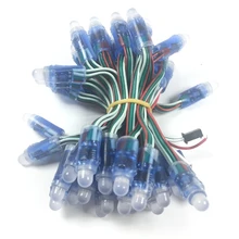 500 шт. 12 мм WS2811 полноцветный светодиодный светильник, модуль DC 5 В вход IP68 водонепроницаемый RGB цвет 2811 IC цифровой светодиодный Рождественский светильник