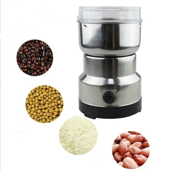 

150W Household Electric Mini Grinder for Grain Chinese Medicine Coffee Bean Stainless Steel Blade 400ml Powder Maker