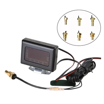 

Car Truck With Sensor Universal Digital Auto Tool Engine 12V 24V Tester Professional Water Temperature Gauge Durable Modified