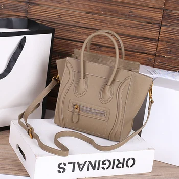 

High Capacity Trapeze Tote Bags for Women Genuine Leather Purses and Handbags Luxury Designer Ladies Shoulder Crossbody Bag Gg