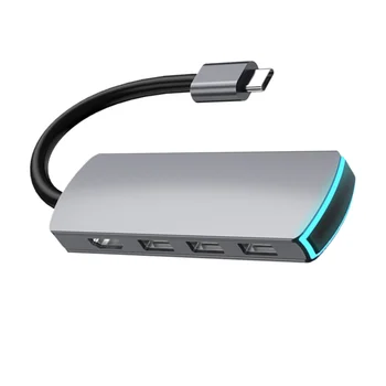

1PC Converter 6 in 1 Multi-function HD Adapter Dock Type C to HDMI USB 3.1 HUB Expansion Dock