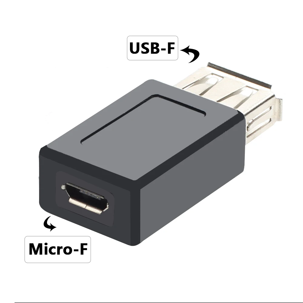 USB 2.0 Type A Male & Female to Micro USB & Mini 5Pin Female Adapter Plug Converter