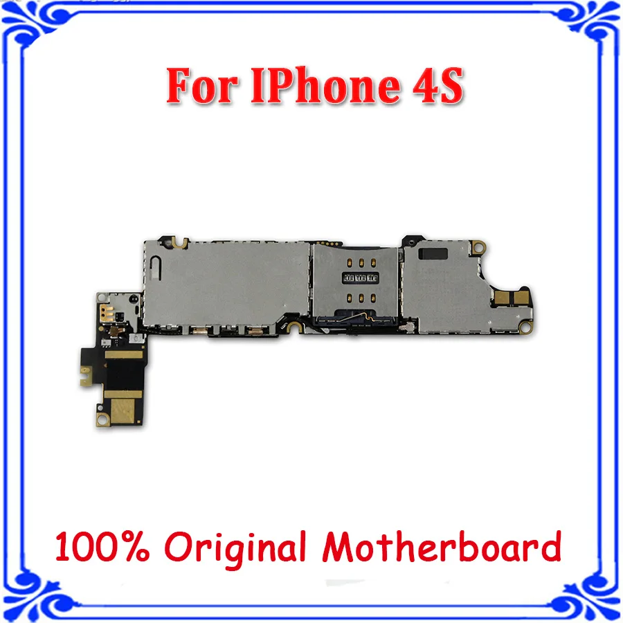 

16GB original motherboard for iphone 4s unlocked main board 100% working GSM version full function mobile phone Circuits board