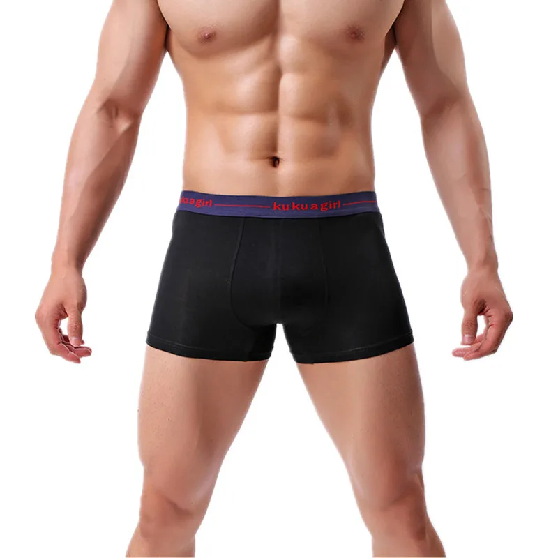 

Sexy Men Underwear Boxer Shorts Modal Panties Breathable Middle Rise U Convex Pouch Underpants Cueca calzoncillo Plus Size L-3XL