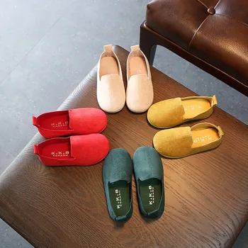 

Cute Autumn Kids Shoes Baby Girls Boy Sneakers Candy Color Flat Single Shoes Soft Children Casual Shoes