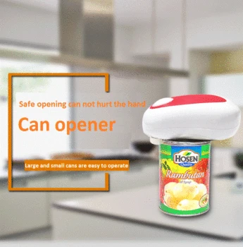 

Hot sale Mini Convenient One Touch Automatic Electric Can Tin Bottle Opener Hands Free Jar Can Tin Opener Safe
