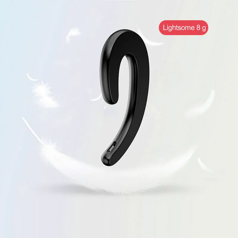 Беспроводные Bluetooth-наушники гарнитура с микрофоном и костной проводимостью