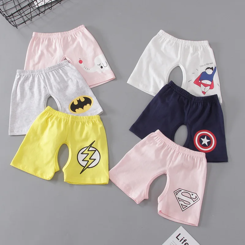 

2018 New Style Summer Baby Pure Cotton Thin Open Crotch Shorts Infants tong nei ku CHILDREN'S Shorts CHILDREN'S Trousers