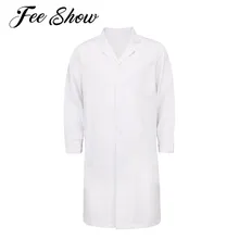 Мужской и Женский Доктор костюм для медсестры хлопковые Медицинские костюмы лабораторное пальто Топы больничное медицинское обслуживание Униформа воротник с отворотом шеи косметолога Рабочая одежда