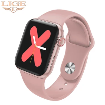 

LIGE New Thermometer Smart Watch Men Women Waterproof Health smartwatch Heart Rate Blood Pressure Monitor Pedometer Sports Watch