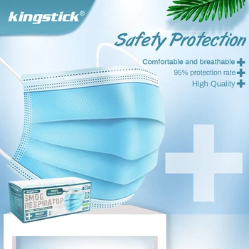 

10/50pcs Disposable Mouth Mask -Dust 3 Layer Mouth Masks -bacteria PM2.5 Breathable Masks Face Care Wide earhook mask