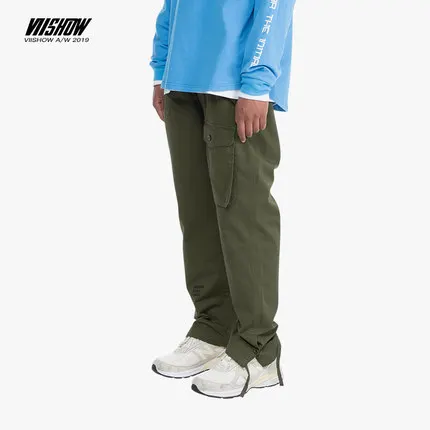 Army Green VIISHOW мужские брюки карго мужские осенние дышащие мужские брюки армейские зеленые повседневные брюки с карманами мужские Harajuku уличная одежда KC1982193 - Цвет: Army Green