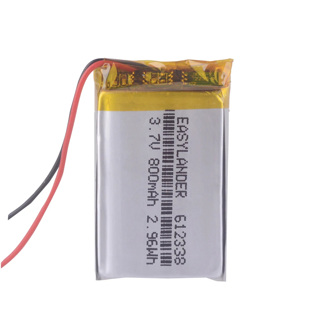 612338 3 7 V 800mAh аккумуляторная батарея для игрушек Millet GPS TEXET FHD 570 dvr 3gp Gmini HD50G HD70G iBox Pro 800