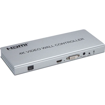 

HDMI 4K Video Wall Controller 2X2 Video Processor HDMI/DVI Input Support 8 Modes Display with RS232-US Plug