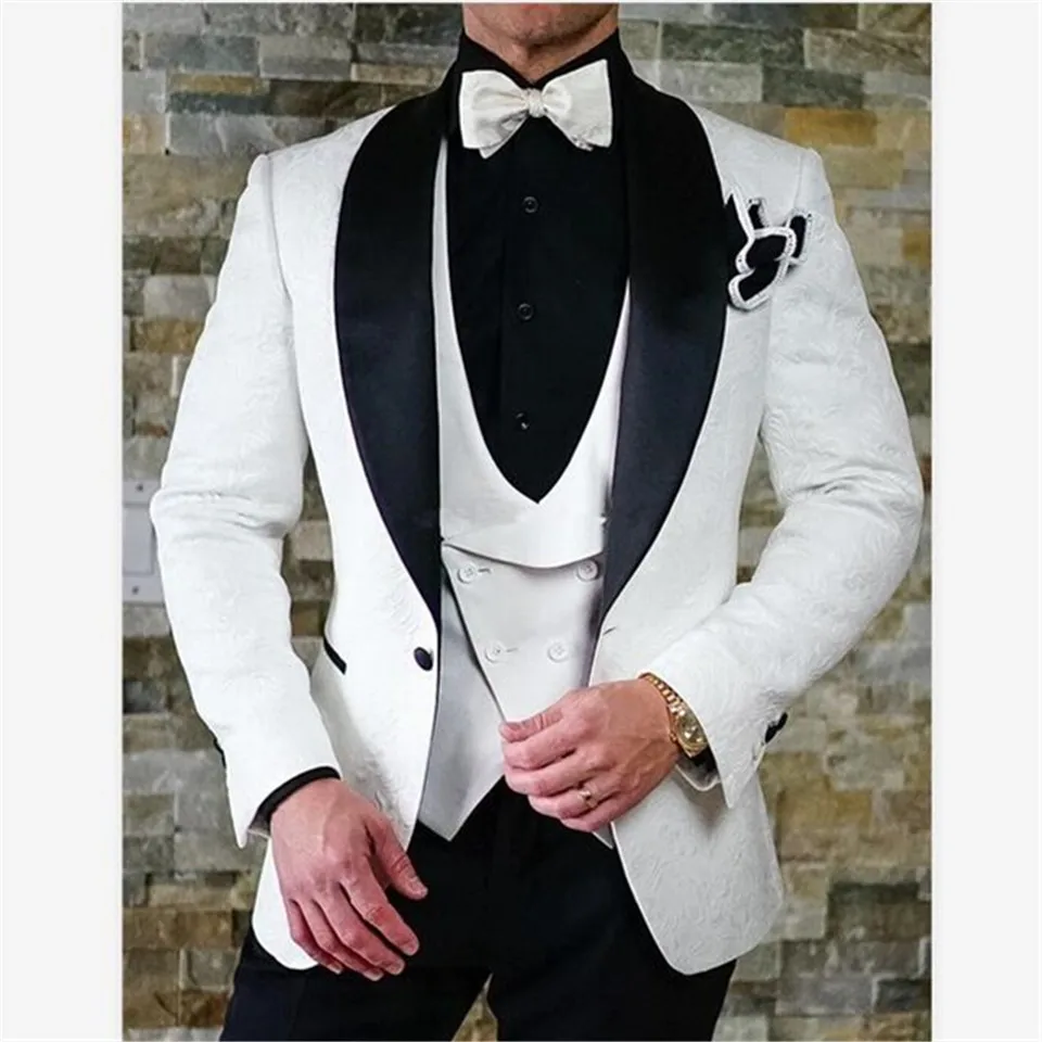 Новый Классический мужской костюм Smolking Noivo Terno приталенный - Цена: 5 464,05 руб.